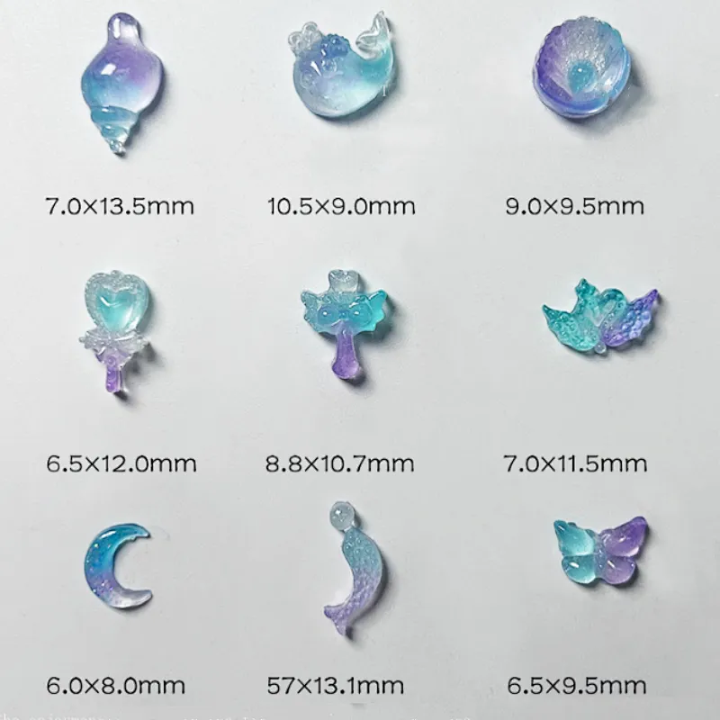Night Lights Seahorse Fishtail Dolphin Shell Decoration